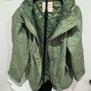 Velvet Olive Quilted Outerwear